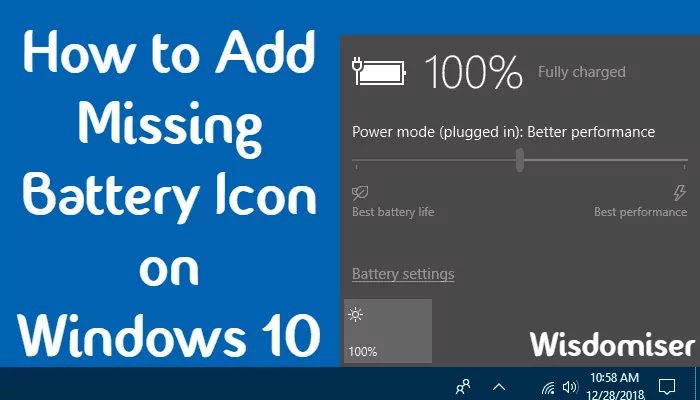 how to add missing icon on windows 10 1