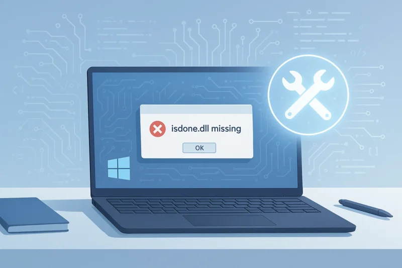How to Fix the “isodone.dll Missing” Error on Windows: A Step-by-Step Guide